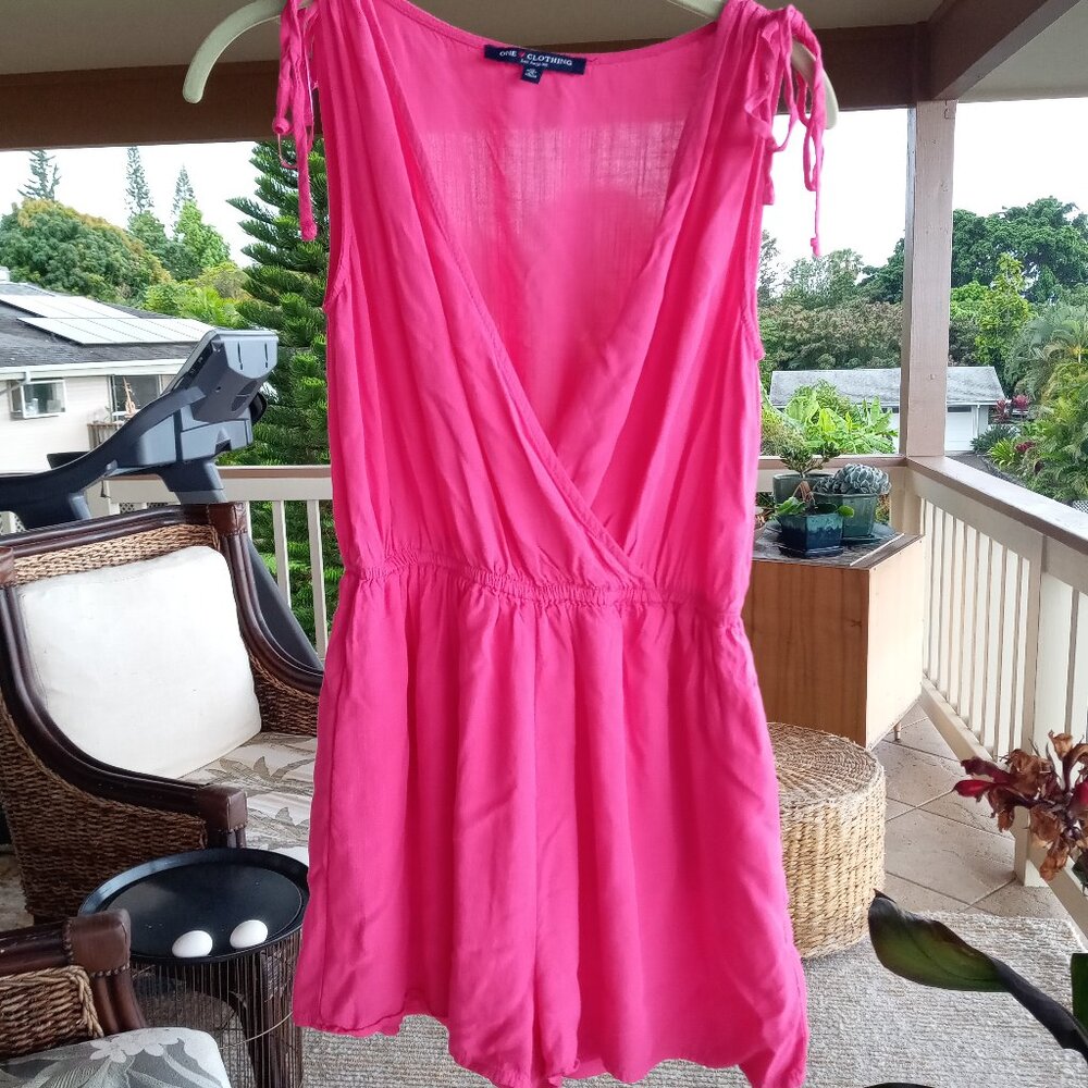 Pink Sleeveless Romper